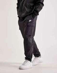 Pantaloni Nike Uomo Taglia L Utility Woven Cargo Track Nero Bianco Nuovi DX2033 010 - Foto 1 di 10