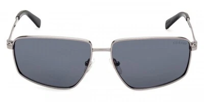 Gafas de sol Guess GU00088 08D plateadas polarizadas de metal rectangulares marco 62-15-145 Foto 1 de 2