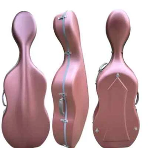 Estuche rígido para violonchelo rosa abrazina fuerte 4/4 fibra de carbono, peso ligero 3 kg - Imagen 1 de 7