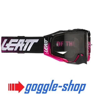 LEATT VELOCITY 6.5 MOTOCROSS MX GOGGLES - NEON PINK / LIGHT GREY LENS - Picture 1 of 2