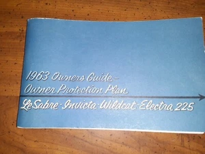 1963 Buick Full-Size Models Original Owner's Manual - Imagen 1 de 2