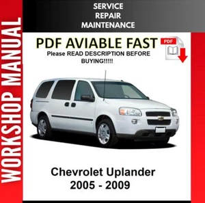 CHEVROLET UPLANDER 2005 2006 2007 2008 2009 SERVICE REPAIR WORKSHOP MANUAL - Picture 1 of 1