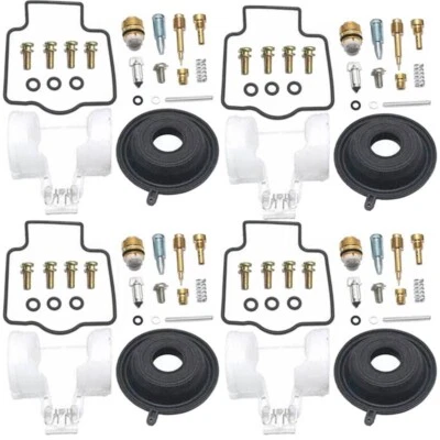 4X FOR Ninja ZX-9R GPZ900R ZX900 1994~2003 Carburetor repair kit float diaphragm Foto 1 de 3