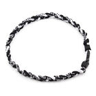 Titanium Braided Sports Necklace for Baseball/Soccer (Black)-IN
