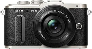 USED OLYMPUS PEN E-PL8 16.1MP Digital Camera BLACK 14-42mm Lens FREESHIPPING - Picture 1 of 1