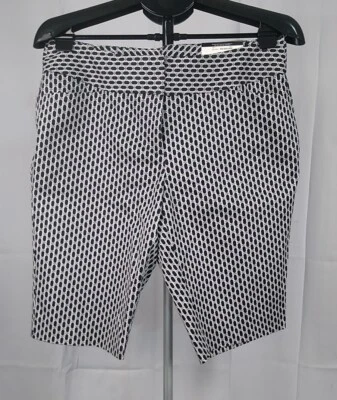 Worthington NEW WITH TAGS Modern Bermuda Black & White Shorts Women's Size 8 - Image 1 of 4
