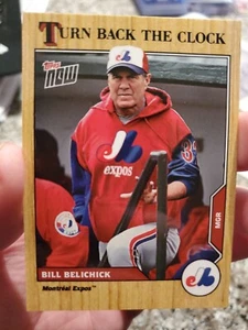 2023 Topps Turn Back the Clock Bill Belichick Montreal Expos Manager Tom Brady - Picture 1 of 3