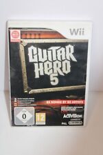 Guitar Hero 5 - Wii Nintendo - w/ manual