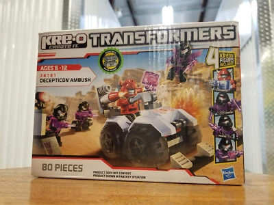 TRANSFORMERS Kre-o Decepticon Ambush MINIFIGURES Cliffjumper Battle Pack VEHICON - Image 1 of 4