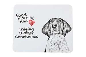 Treeing Walker Coonhound muismat met hond Art-Dog - Afbeelding 1 van 7