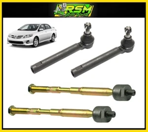 Corolla 09-13 Japan Built Inner & Outer Tie Rod End Set 4pcs 1st Digit of VIN J - Picture 1 of 2