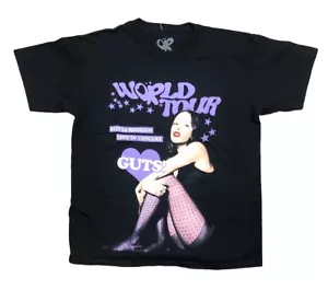 Olivia Rodrigo Official Merch Guts World Tour T Shirt Black M NEW - Picture 1 of 7