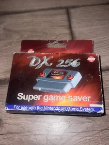 DX 256 Super Game Saver Adapter Nintendo 64 N64 Bung CIB Complete In Box - Picture 1 of 7