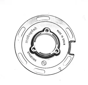 70s VINTAGE MOTOPLAT SLOTTED MOUNTING PLATE #5602045 for HUSKY, EX/RESTO (#M08) - Foto 1 di 4