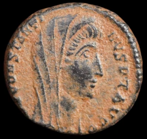 Antigua moneda romana. Divus Constantine I d.C. Follis Æ 13 mm. 1,92 gr. #1497 - Imagen 1 de 4