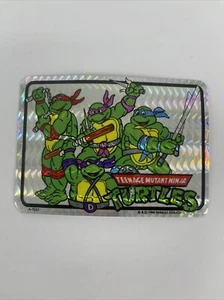 RARE Vintage 90s Teenage Mutant Ninja Turtles Vending Machine Prism Sticker NOS - Picture 1 of 2