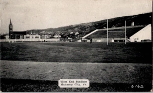 Postcard West End Stadium Mahanoy City PA ca. 1939 Football Pennsylvania - Picture 1 of 2