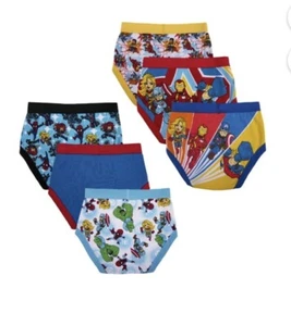 Marvel Avengers Toddler Boys' Briefs 6 Pack Superhero Underwear Size 2T-3T - Picture 1 of 5