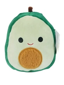 Cuscino peluche Squishmallow Austin l'avocado con pancia sfocata/seme 8" - Foto 1 di 2
