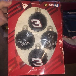 4 Nascar 2003 Dale Earnhardt Sr 3 Collectible Christmas Ball Ornaments New Open - Picture 1 of 5