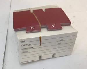 NOS New Longaberger 1998 Address Index Cards and Tabs - Picture 1 of 3