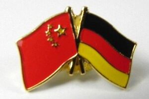 Deutschland China Freundschafts Flaggen Pin,souvenir Germany