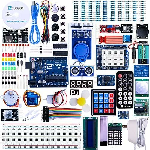 Elegoo UNO R3 Project Complete Starter Kit with Tutorial for Arduino 63 Items - Image 1 of 4