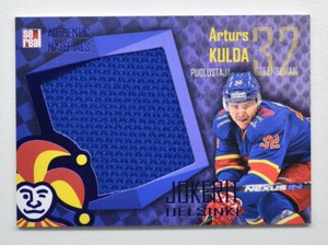 2016-17 KHL Jokerit Helsinki Jersey Card #JOK-JER-008 Arturs Kulda 34/70