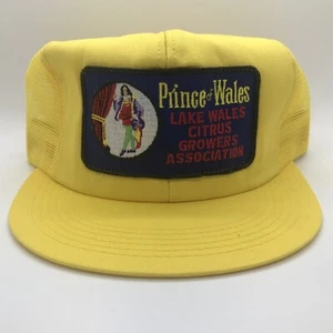 Prince of Wales Lake Wales Citrus Growers Big Patch Hat Cap K Products USA - Picture 1 of 12