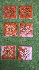 6 x Original Fireplace Tiles. .stock item tile Q001 - Picture 1 of 9