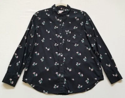 Levi’s Button Up Shirt Women Small S Floral Long Sleeve Boyfriend Fit Cotton Top Foto 1 de 4