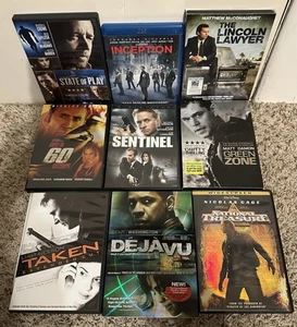 DVD Lot Of 9 Action Movies Very Good Inception, Green Zone, Taken - Picture 1 of 11