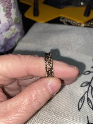 Pandora Princess Tiara Crown Sterling Silver 925 with Overlay 14K Gold Size 7 - Image 1 of 4