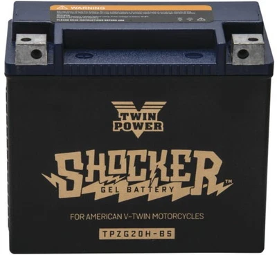 Twin Power Motors part|Shocker Gel Battery TPZG20H-BS 781233 twp781233 - Image 1 of 3