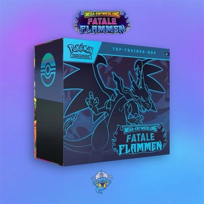 Pokémon Fatale Flammen Top Trainer Box Deutsch Sealed Vorbestellung - Bild 1 von 4