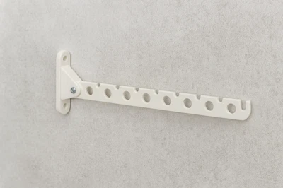 Appendiabiti appendiabiti montaggio a parete appendiabiti pieghevole ciondolo bianco - Immagine 1 di 4