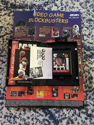 Sega Genesis (CIB) NBA Jam COMPLETE Poster REG card TESTED And Working. Minty! - Image 1 of 4