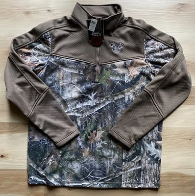 True Timber 1/4 Zip Pullover Jacket - Size Large Windproof Kanati Camo Bowhunter - Image 1 of 4