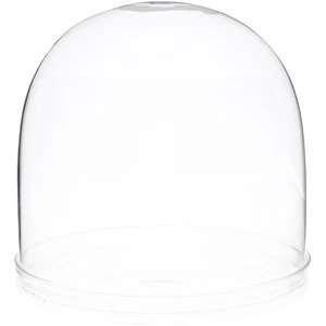 Cúpula de exhibición de vidrio Plymor de 5,5" x 5,5" (base de bandeja de vidrio transparente) - Imagen 1 de 3