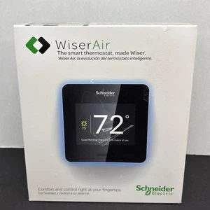 Schneider Electric Wifi Smart Programmable Thermostat Wiser Air Touchscreen Home - Picture 1 of 8