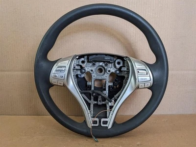 OEM 2014-2017 Nissan Rogue Black Polyurethane Steering Wheel 48430-4BA0A - Image 1 of 4
