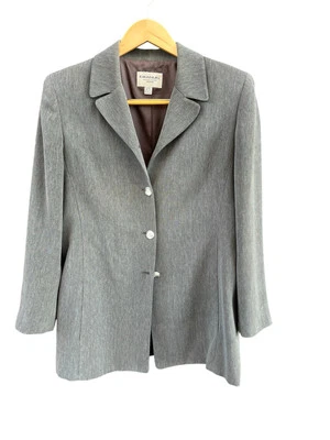 Blazer Traje Chaqueta Gris Hombre Vintage 8 Petite Emanuel Ungaro Foto 1 de 4