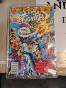 Street Fighter #1 Sealed Polybag Malibu Comics 1993 NM  Includes Poster Inside.  - Picture 1 of 14
