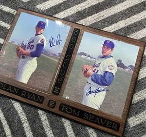 AUTOGRAPHED NOLAN RYAN/TOM SEAVER PLAQUE 300 Club - Picture 1 of 2
