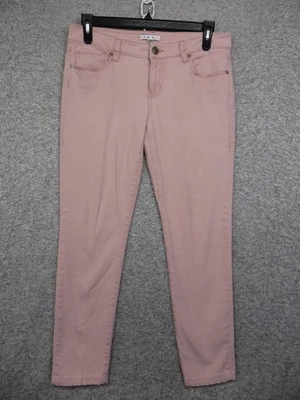 CAbi Jeans Womens 8 Pink Skinny Stretch Denim Five Pocket Zip Fly Style 224 - Image 1 of 4