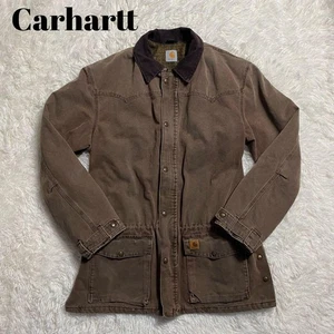 Carhartt 90s Duckwork Chaqueta Mono Manta Marrón Hombre Elegante De Japón - Imagen 1 de 24