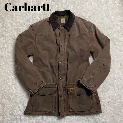 Carhartt 90s Duckwork Chaqueta Mono Manta Marrón Hombre Elegante De Japón - Imagen 1 de 4