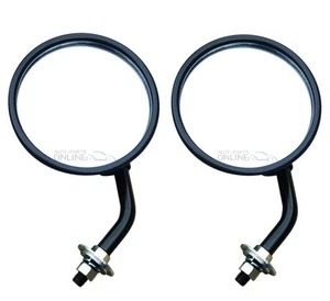 LAND ROVER SERIES 2, 2A & 3 - ROUND WING MIRROR & STALK (2) - 562912 - Picture 1 of 1