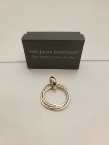 Silpada Sterling Silver Multiple Circles Pendant - Picture 1 of 7