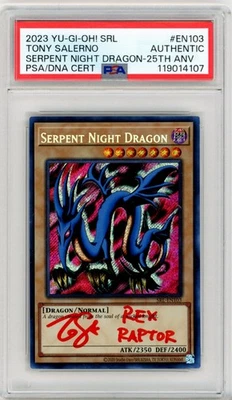 PSA Tony Salerno Serpent Night Dragon SRL-EN103 Spell Ruler 25th Anniv Ed Unltd - Image 1 of 2